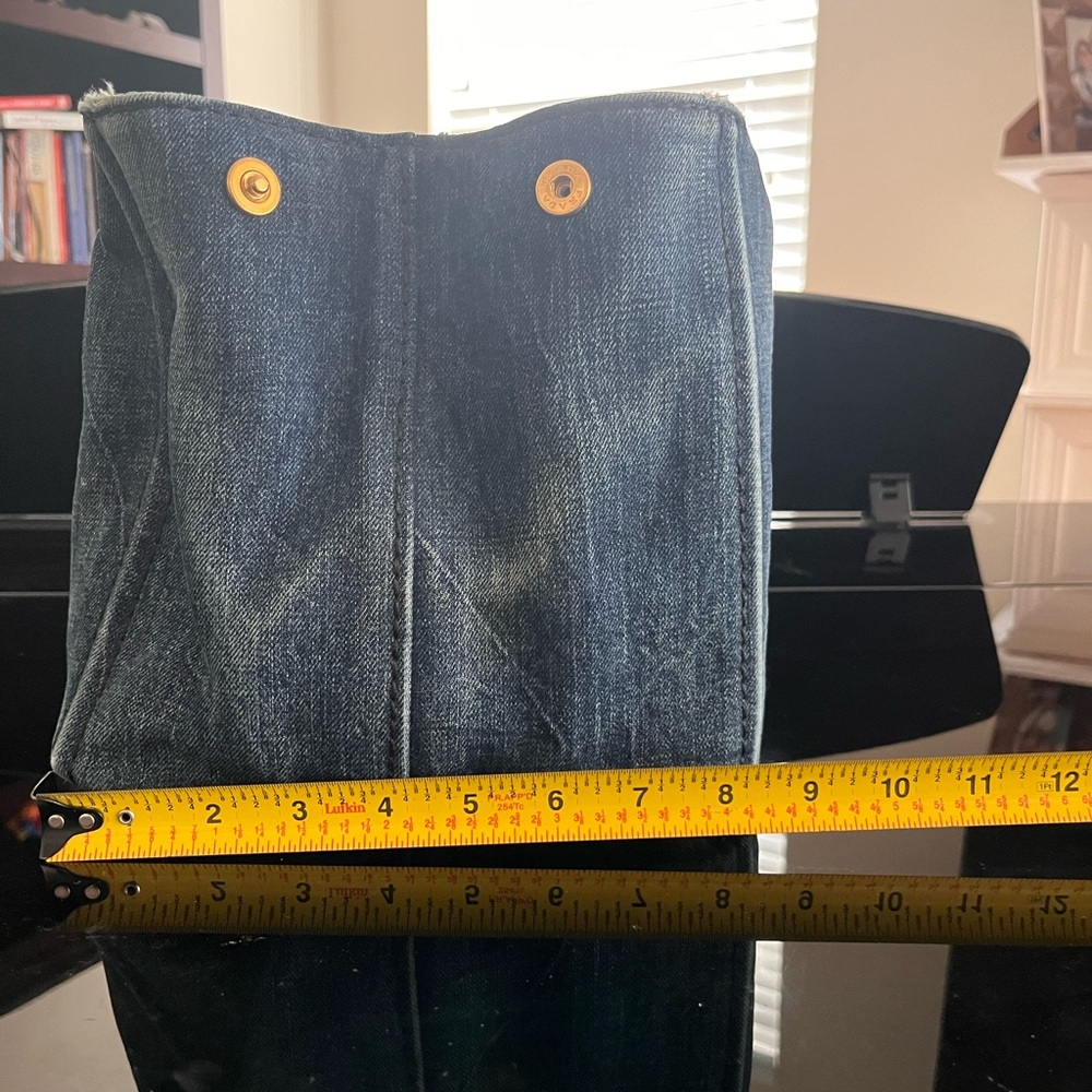 Prada Blue Denim Tote Bag - Picture 2 of 16